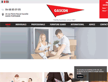 Tablet Screenshot of demenagementgascon.com